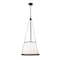 Z-Lite Madeline 5 Light Pendant, Matte Black/White, 18 In W x 36.75 In H 1954P18-MB - alternate 1
