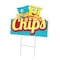 Signmission Chips Die Cut Yard Sign & Stake outdoor plastic coroplast window, C-DC-1216-Chips19 C-DC-1216-Chips19 - alternate 1