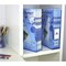 Acrimet Magazine File Holder Vertical Rack, Durable Plastic Desk Organizer, Clear Blue, 2PK 277.4 - alternate 4