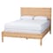 Bali & Pari Kalimantan Natural Rattan Bed - Coastal Boho Style Bed Frame with Woven Detailing, Queen 266-14506-ZORO - alternate 1