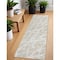 Homeroots 8' Runner Beige and Ivory Abstract Washable Non Skid Indoor Outdoor Runner Rug 559227 - alternate 7