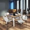 Regency Square Kee Breakroom Table W/ 4 Zeng Stack Chairs, 42 in W, 42 in L, Noble Oak TB4242NOBPCM44GY - alternate 4
