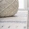 Jonathan Y Kerstin Geometric High-Low Cream/Gray 4 ft. x 6 ft. Area Rug SNT100A-4 - alternate 3