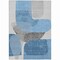 Homeroots 8' X 10' Denim Blue And Gray Abstract Washable Indoor Outdoor Area Rug 632152 - alternate 5