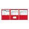 C-Line Products 8-1/2" x 11" Red Heavyweight 3-Pocket Poly Portfolios, 24EA/BX, 6BX/CT 33944-BX - alternate 2