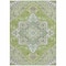 Homeroots 3' X 5' Green Ivory And Brown Oriental Washable Indoor Outdoor Area Rug 600150 - alternate 5