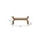 Homeroots 48in Beige and Brown Boucle and Solid Wood Upholstered Bench 723432 - alternate 5