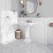 Apollo Tile White 4x12 Bianco Carrara Marble Polished Baseboard Tile Trim 3.33 sqft/case, 10PK APLMCA883PA - alternate 2