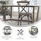 Flash Furniture Advantage Dark Driftwood X-Back Chair, PK2 X-BACK-BURDRIFT-2 - alternate 8