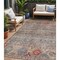 Homeroots 5' X 8' Gray Tan And Terra Cotta Floral Washable Indoor Outdoor Area Rug 606201 - alternate 1