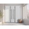 Vdomdoors Metal Double Doors Deux 1713 White Enamel Frosted Glass Entry Modern Painted (W72xH96) Left hand Ou DEUX1713DEXD-BEM-W72xH96-LH-O - alternate 3