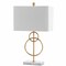 Jonathan Y Haines 26" Modern Circle Marble/Metal LED Table Lamp, Gold JYL1096A - alternate 3