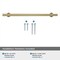 Amerock Radius 7-9/16 inch 192mm Center-to-Center Golden Champagne Cabinet Pull BP36868BBZ - alternate 3