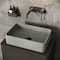 Vigo Cordoba Gothic Gray Concreto Stone 20 in. L x 13 in. W x 5 in. H Rectangular Vessel Bathroom Sink VG04062 - alternate 1