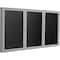 Ghent Enclosed Letter Board 48"x96", Satin PA34896BX-BK - alternate 1