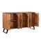 Homeroots 69" Brown Solid Wood Live Edge Sideboard with Six Doors 634312 - alternate 6