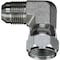 Gates Male JIC 37 Flare to Female JIC 37 Flare Swivel - 90 SAE to SAE G60422-0505 - alternate 1