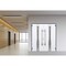 Vdomdoors Steel Double Doors Deux 1717 Gray Graphite Stainless Inserts Single Modern Painted DEUX1717DEXD-GRE-RH-W72 x H80 - alternate 4