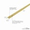 M-D Building Products Aluminum, Satin Brass, 144 in L, 1.375 in W 06957 - alternate 2