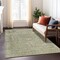 Homeroots 9' X 12' Sage And Beige Abstract Washable Indoor Outdoor Area Rug 616026 - alternate 4