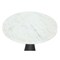Homeroots 23" White And Black Marble And Steel Round Pedestal End Table 556539 - alternate 5