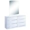 Homeroots 32" Exquisite White High Gloss Dresser 329631 - alternate 1