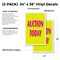 Signmission Auction Today, Vinyl Decals Only 24 Inch x 36 Inch, Vinyl Decal, 2PK DSB-2436-2PACK-Auction Today - alternate 2