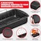 Bakken- Swiss BAKKEN 17x13in. Nonstick Roasting Pan with Rack, Carbon Steel, Oven Safe, 450 DegF, Gray Marble BKTURKYP4 - alternate 3
