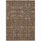 Homeroots 8' X 10' Chocolate Floral Washable Non Skid Indoor Outdoor Area Rug 564317 - alternate 6