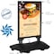 M&T Displays 28x44 Inch Poster Sign Holder Aluminum WindPro Lite Black Sidewalk Sign, Weather & Wind Resistant USWPL10B84X2000 - alternate 3
