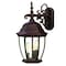 Homeroots Three Light Dark Brown Wide Hanging Lantern Wall Light 398383 - alternate 1