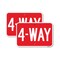 Signmission 4-Way, 12'' X 18'' 2 Signs, Heavy Gauge Aluminum, 2PK A-1218-2PACK-24374 - alternate 1