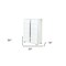 Homeroots 33" White Manufactured Wood Five Drawer Chest 473080 - alternate 4