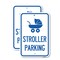 Signmission Stroller Parking With Graphic, 18'' X 24'' 2 Signs, Heavy Gauge Aluminum, 2PK A-1824-2PACK-22832 - alternate 1
