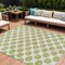 Homeroots 8' X 10' Sage And Ivory Polka Dot Washable Indoor Outdoor Area Rug 614866 - alternate 1