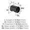Amerock Whistle 11/16 inch (18mm) Diameter Matte Black Cabinet Knob, 10PK 10VMP37026MB - alternate 3