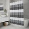 Homeroots 72" White And Black Striped Shower Curtain 484074 - alternate 3