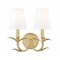 Z-Lite Aslin Gold Leaf 2 Light Wall Sconce 830-2S-GLF - alternate 2