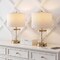 Jonathan Y Alexander 21 in. Modern Designer Metal and Water Glass LED Table Lamp w/USB-A and USB-C Chargin, 2PK JYL4058B-SET2 - alternate 3