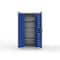 Strong Hold 14 GA Bin Cabinet with 4 shelves No Legs - 36 In W. x 72 In. H x 24 In. D - 94 Blue Bins 36-BS-244-94B-NL-L - alternate 1