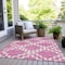 Homeroots 9' X 12' Blush And Ivory Geometric Washable Indoor Outdoor Area Rug 593754 - alternate 6