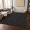 Homeroots 5' X 8' Black And Ivory Geometric Washable Indoor Outdoor Area Rug 596717 - alternate 5
