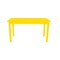 Homeroots 60" Yellow Solid Wood Dining Table 548916 - alternate 3