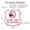 Signmission Alligator Warning Shield Sign Do Not Fee, 12 Inch X 12 Inch, Aluminum Metal Sign SHI-A-12-355 - alternate 3