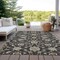 Homeroots 8' X 10' Black Brown And Ivory Moroccan Washable Indoor Outdoor Area Rug 605148 - alternate 7