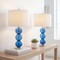 Jonathan Y Bella 27" Glass Triple-Sphere LED Table Lamp, Cobalt Blue/Chrome, 2PK JYL1070E-SET2 - alternate 4