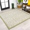 Jonathan Y Madrid Vintage Filigree Textured Weave Green/Cream 5 ft Square Indoor/Outdoor Area Rug SMB107H-5SQ - alternate 1