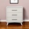 Homeroots 34" White Carved Geometric Solid Wood Three Drawer Dresser 524115 - alternate 4