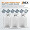 Jrex Safety Woven White Polypropylene Sandbags - 18 x 30 in, 100 lb Capacity, Half Pallet (5,000) SBW-JR-1830-HP5000 - alternate 2