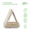 Ecoquality 10 x 8.3 x 0.9 Inch 5-Compartment Sugarcane Fiber Disposable Cafeteria Serving Tray, 100PK EQ5COMPLUNCH-100 - alternate 4
